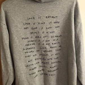 Love is Patient Embroidered Hoodie